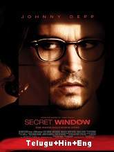 Secret Window (2004) BRRip Original [Telugu + Hindi + Eng] Dubbed Movie Watch Online Free